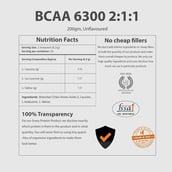 supplement - MyFitFuel MFF BCAA 6300 2:1:1, 0.44 lb 31 Servings Unflavoured