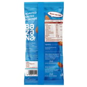 back - Bazana Roasted Salted Snack, Almonds 15 Piece(s)/Pack