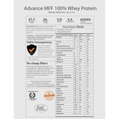 Supplement - MyFitFuel Advance MFF 100% Whey Protein, 2.2 lb Mango Alphonso