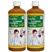 1 - SKSB GLG5 Garlic Lemon Ginger Syrup Pack of 2, 525 ml