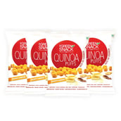 1 - The Green Snack Co. Quinoa Puffs - Pack of 4, Peppy Cheese 50 g
