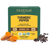 1 - VAHDAM Turmeric Pepper Herbal Tea,  Natural  15 Piece(s)/Pack 