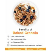 benefits - True Elements Baked Granola, Honey Crunch 0.450 kg