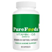 1 - PureFoods Vitamin D3 2000 IU, 60 tablet(s)