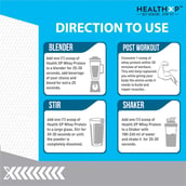 4 - HealthXP 100% Whey Protein,  2.2 lb  Vanilla Cup Cake 