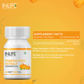 7 - INLIFE Pumpkin Seed Extract 500 mg,  60 capsules 