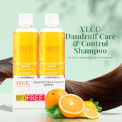 4 - VLCC Dandruff Care & Control Shampoo Buy 1 Get 1, 350 ml Hair Defense