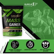 7 - MuscleXP Mass Gainer, 2.2 lb Double Chocolate Pack of 2