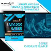 8 - MuscleXP Pro Mass Gainer with Whey Protein, 2.2 lb Double Chocolate Pack of 2