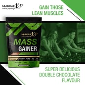8 - MuscleXP Mass Gainer, 2.2 lb Double Chocolate Pack of 2