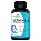2 - Simply Herbal Ashwagandha 60 Caps with Vitamin B12 & Ginkgo Biloba 100 Capsules Combo, 3 Piece(s)/Pack