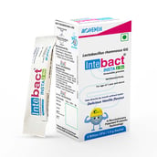 1 - Dr. Morepen Intebact Insta 2 Bn Probiotic,  6 sachets/pack  Delicious Vanilla 