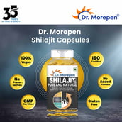 4 - Dr. Morepen Shilajit 60 Capsules & Shilajit Resin 15g Combo, 2 Piece(s)/Pack