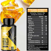 6 - MuscleBlaze Omega 3 Fish Oil Gold 3x Triple Strength (EPA & DHA), 60 capsules