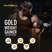 4 - Nakpro Gold Weight Gainer,  2.2 lb  Double Rich Chocolate 