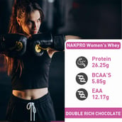 4 - Nakpro Women's Whey Protein,  1.1 lb  Double Rich Chocolate 