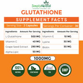 4 - Simply Herbal Glutathione, Unflavoured (Pack of 2) 60 capsules