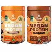 1 - Origin Nutrition Daily Vegan Protein,  2 Piece(s)/Pack  Combo Pack (Chocolate & Coffee Caramel) 