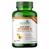 1 - Simply Herbal Plant Based Vitamin-E, 60 capsules