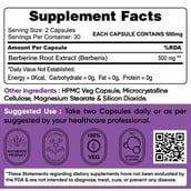 3 - StemRX Berberine, 60 capsules