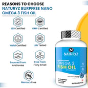 9 - Naturyz Burpfree Nano Omega 3 Fish Oil with Vitamin D3, 60 softgels