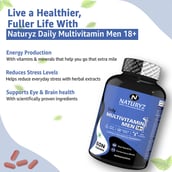 8 - Naturyz Daily Multivitamin Men 18+ & Daily Multivitamin Extreme Energy 60 Tablets Combo, 2 Piece(s)/Pack Unflavoured