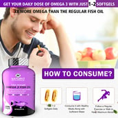 11 - Naturyz Triple Strength Omega 3 Fish Oil 60 Softgels & Triple Strength Omega 3 Fish Oil with Vitamin D Vanilla 60 Softgels Combo, 2 Piece(s)/Pack