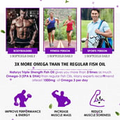 4 - Naturyz Triple Strength Omega 3 Fish Oil (Pack of 2), 60 softgels