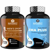 1 - Naturyz Men's Sport Daily Multivitamin 60 Tablets & ZMA Plus 60 Tablets Combo, 2 Piece(s)/Pack Unflavoured