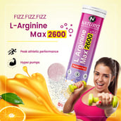 5 - Naturyz L-Arginine Max 2600 Flavour Orange, 15 tablet(s)