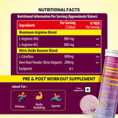 8 - Naturyz L-Arginine Max 2600 Flavour Orange, 20 tablet(s)