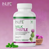 4 - INLIFE Milk Thistle 800mg, 120 veggie capsule(s)