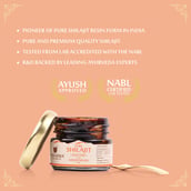 10 - Upakarma Ayurveda Pure Shilajit Resin Form with Safed Musli, 20 g