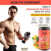 7 - Naturyz Instantized BCAA 5000 PRO, 0.66 lb 30 Servings Mix Fruit Cocktail