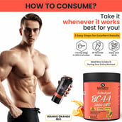 7 - Naturyz Instantized BCAA 5000 PRO, 0.55 lb 25 Servings Mango Orange Mix