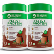 1 - Dr. Vaidya's Plant Protein, 1.1 lb Chocolate (Pack of 2)
