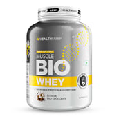 1 - Healthfarm Muscle Bio Whey,  4.4 lb  Extreme Milk Chocolate 