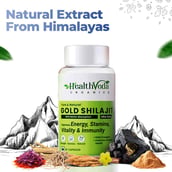 3 - Health Veda Organics Gold Shilajit,  60 capsules 