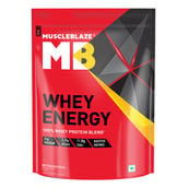 1 - MuscleBlaze Whey Energy with Digezyme, 4.4 lb Mango Cream