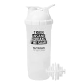 2 - GHC 3-Compartment Shaker Bottle, White 600 ml