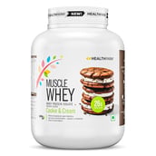 1 - Healthfarm Muscle Whey, 4.4 lb Cookies & Cream