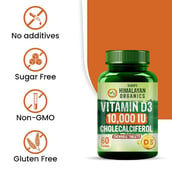 7 - Vlado's Himalayan Organics Vitamin D3 10000 IU Cholecalciferol, 60 tablet(s) Orange