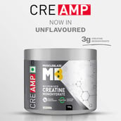 2 - MuscleBlaze Creatine Monohydrate CreAMP,  Unflavoured  0.22 lb