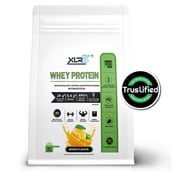 1 - XLR8 Flavoured Whey Protein 24 g Protein, 4 lb Mango with Shaker