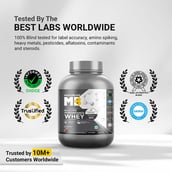 5 - MuscleBlaze Biozyme Performance Whey, 4.4 lb Rocky Road Fudge