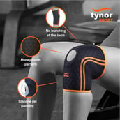 2 - Tynor Knee Cap Air, Black/Green XL