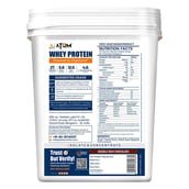 8 - AS-IT-IS Nutrition ATOM Whey Protein with Enzymes, 8.8 lb Double Rich Chocolate