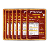 1 - Prolicious Protein Thins Snack Chips, Peri Peri (Pack of 7) 50 g