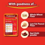 5 - Prolicious Protein Thins Snack Chips,  Desi Masala (Pack of 7)  50 g 