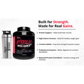 2 - Muscle Performance Anabolic Mass Gainer, 5.5 lb Creamy Vanilla with Steel Shaker